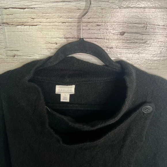 Cashmere Wool  Blend Black Sweater cardigan medium - Picture 4 of 9